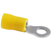 Ring Terminal Insulated Vinyl (PVC) 12-10Awg 1/4\" (10Pk)