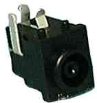 Size D 5.5/3.3/1.0mm Coaxial DC Power Jack PC Mount