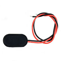 9V Battery Snap (Shielded) Plastic, 5.9" Leads on End