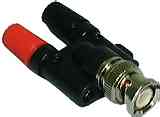 BNC Plug to Dual Red/Black Banana Jack/Binding Posts
