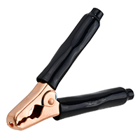 Plier-Type Solid Copper Clip, 400 Amp Black
