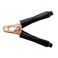 Plier-Type Solid Copper Clip, 400 Amp Black