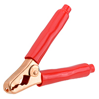 Plier-Type Solid Copper Clip, 400 Amp Red