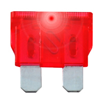 10 Amp Red (ATC) Lighted Blade Fuse 32V (5Pk) Fast Acting