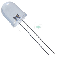 10mm Super Bright Yellow Green LED 1300mcd (3Pk) Clear Lens