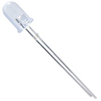 5mm Bullet Head Super Bright White LED 40,000mcd (3Pk)