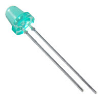 5mm Green LED (2Pk) Clear Green Lens (40mcd)