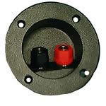 Dual Banana Plug/Binding Posts 3" Round Cup