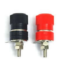 Banana Jack Binding Post Chassis Mount Red/Black (1Pr)