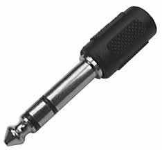 (3.5mm) 1/8" Mono Jack to (6.3mm) 1/4" Stereo Plug Adapter