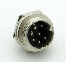 7Pin Chassis Mount Male Mobile Mic Connector