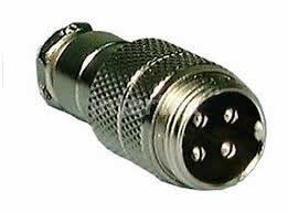 Mobile Connector 4-Pin In-Line Male