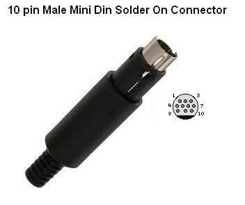 10Pin Mini Din Plug