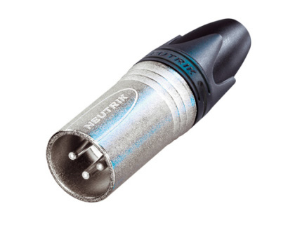 Neutrik XLR3M 3 Pole Male Connector Nickel Housing Silver Contac
