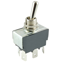 Bat Handle Toggle Switch DPDT On-Off-On 125V 15A