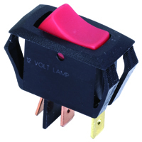 Red 12VDC Lighted Rocker Switch Incan SPST Off-None-On 12V 10A