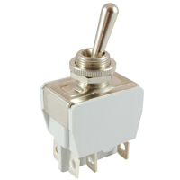 DPDT Bat Handle Toggle Switch On-Off-On 10A 125V NTE