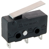 Sub-Mini Snap Action Switch Hinge Lever SPDT 125V 10A