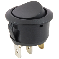 Snap-In Round Rocker SPDT On-None-On 125V 16A