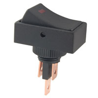 Red Lighted Rocker Switch SPST On-None-Off 20A 12VDC
