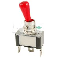 Red Lighted Fat Bat Handle Toggle Switch SPST On-None-Off 20A12V