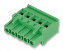Euro-Mag 6-Pole Vertical Terminal Block Plug