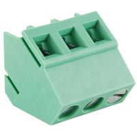 3 Pole Terminal Block Eurostyle PC Mount 5.00mm Pitch (2Pk)