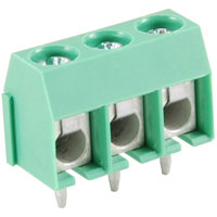 3 Pole Terminal Block Eurostyle PC Mount 5.00mm Pitch (2Pk)