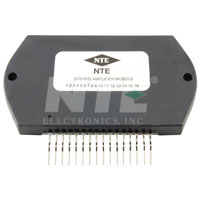 NTE1331 IC, Dual, Audio Power Amp, 25W/Ch, Hybrid, 15-Lead SIP