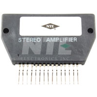 NTE1359 IC, Dual, Audio Power Amp, 22W/Ch, Hybrid, 15-Lead SIP