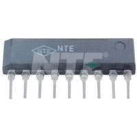 NTE1610 IC, B/W TV Video Detectot/Amp, IF AGC Circuit 9-Lead SIP