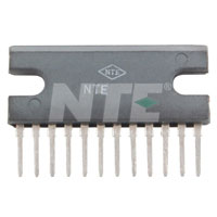 NTE1626 IC, Dual Audio Power Amplifier, 4.2W/Ch, 12-Lead SIP