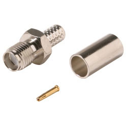 SMA Jack Crimp-On 3Pc RG58