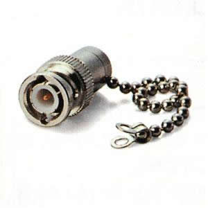 BNC Plug Terminator 50-Ohm 1% With Chain
