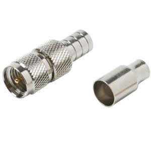 Mini-UHF Plug 2-Piece Crimp-On RG-58/U