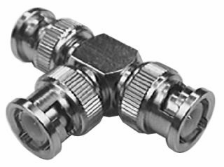 BNC "T" Adapter Plug-Plug-Plug