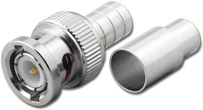 BNC Plug 2-Piece Crimp-On RG-58/U