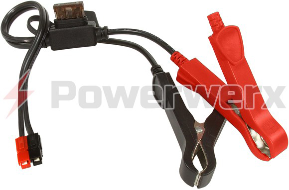 Alligator Clips with ATC fuse to Powerpole Connector