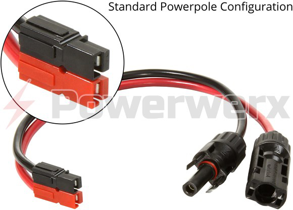 Solar MC4 to Anderson Powerpole Connector Adapter Cable