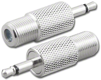 RF Adapter F Jack to (3.5mm)1/8\" Mono Plug
