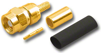SMC Plug 3-Piece Crimp-On RG-174/U RG-316/U