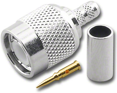 TNC Plug 3-Piece Crimp-On RG-58/U