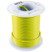 100Ft Yellow 16Awg Stranded Copper Hookup Wire 300 Volt