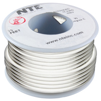 100Ft White 16Awg Stranded Copper Hookup Wire 300 Volt