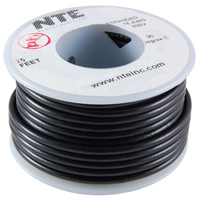 100Ft Black 20Awg Stranded Copper Hookup Wire 300 Volt