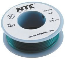 25Ft Green 24Awg Stranded Copper Hookup Wire 300 Volt