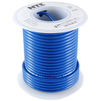 100Ft Blue 24Awg Stranded Copper Hookup Wire 300 Volt