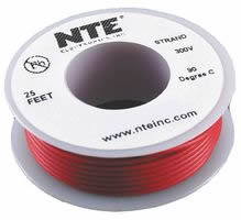 25Ft Red 20Awg Solid Copper Hookup Wire 300 Volt
