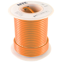 100Ft Orange 22Awg Solid Copper Hookup Wire 300 Volt