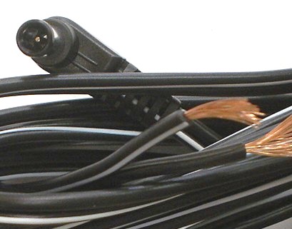 Size T 6.5/4.3/1.4mmPin 90° Coaxial DC Power Plug 6\' Lead 18Awg